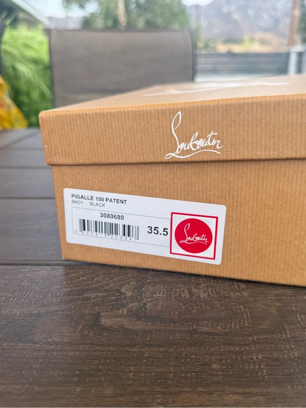 Christian Louboutin Pigalle 100 Black Patent Leather Pumps – Size 35.5